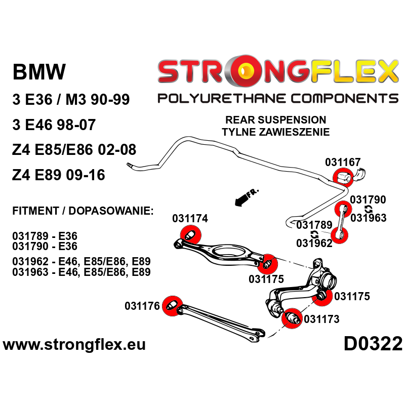 031176B: Rear control arm lower inner
