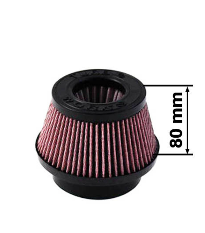 TurboWorks - Koniskais gaisa filtrs garums 80mm DIA:101mm Violets