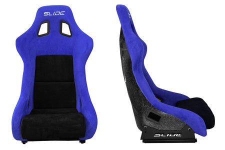 SLIDE - SPORTA KRĒSLS KS2 Premium Black & Purple Suede Black Glitter