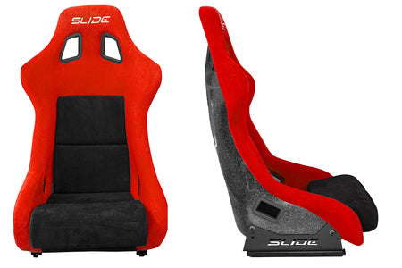 SLIDE - SPORTA KRĒSLS KS2 Premium Black & Red Suede Black Glitter