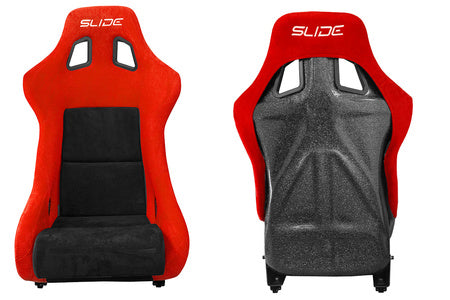 SLIDE - SPORTA KRĒSLS KS2 Premium Black & Red Suede Black Glitter