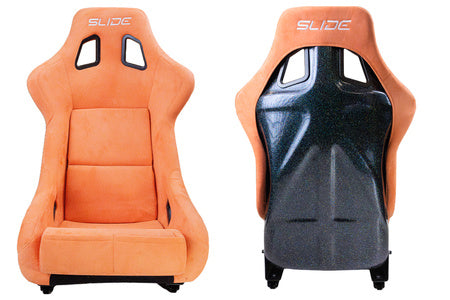 SLIDE - SPORTA KRĒSLS KS2 Premium Dark Orange Welur & Moonlight Glitter