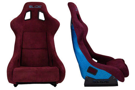 SLIDE - SPORTA KRĒSLS KS2 Premium Dark Purple Welur & Sea-Blue Glitter