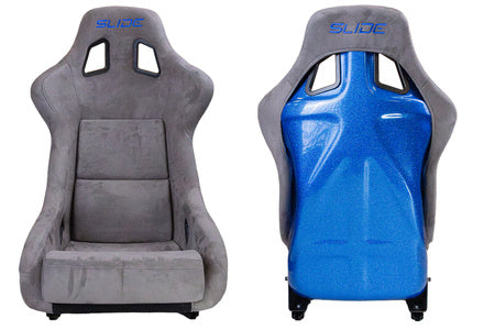 SLIDE - SPORTA KRĒSLS KS2 Premium Grey Welur & Blue Glitter