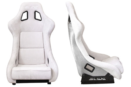 SLIDE - SPORTA KRĒSLS KS2 Premium Light Grey Suede Silver Glitter